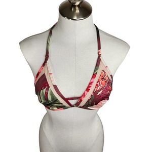 Victoria's Secret Pink Tropical Floral Bralette Size Large‎